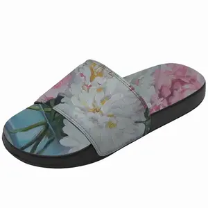 Men Peonies In A Vase Slip On Slippers