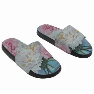 Men Peonies In A Vase Slip On Slippers