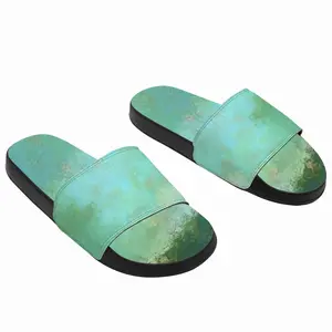 Men Green Clouds Slip On Slippers