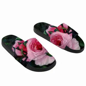 Men Pink Rose Slip On Slippers