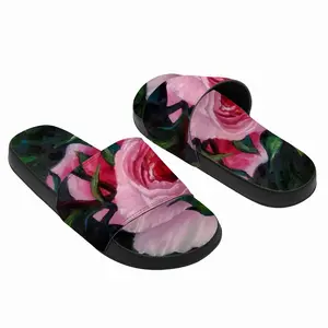 Men Pink Rose Slip On Slippers