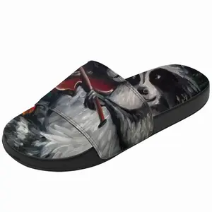 Men Raccoon Celebrating Apples Harvest Ii Slip On Slippers