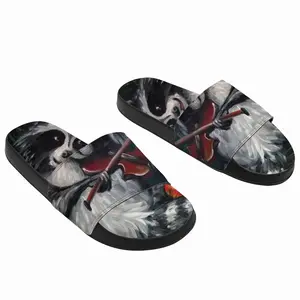 Men Raccoon Celebrating Apples Harvest Ii Slip On Slippers