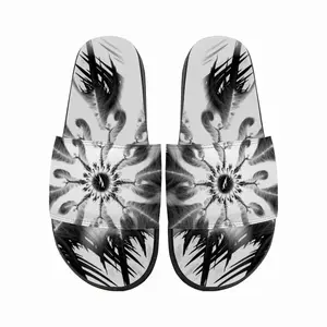 Men Feathers Slip On Slippers