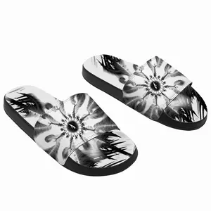 Men Feathers Slip On Slippers