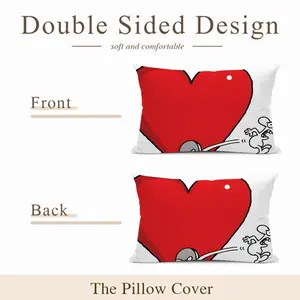 Love Kick Polyester Pillow (Rectangle, Multi-Size)