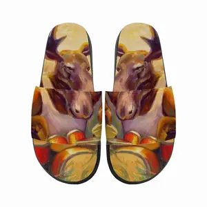 Men Musical Moose Slip On Slippers