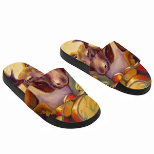 Men Musical Moose Slip On Slippers