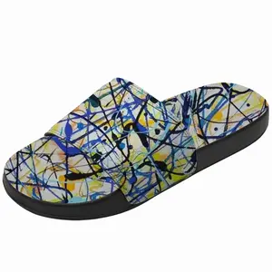 Men Blue Sky Thinking On Its Way Slip On Slippers