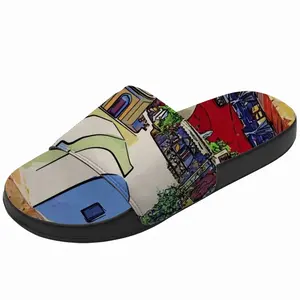 Men Santorini Thira Church Slip On Slippers