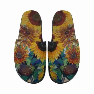 Men The Sunflowers Slip On Slippers