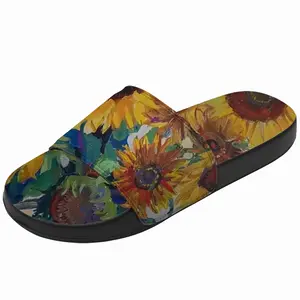 Men The Sunflowers Slip On Slippers