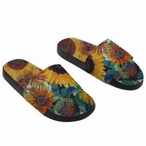 Men The Sunflowers Slip On Slippers