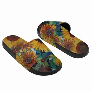 Men The Sunflowers Slip On Slippers