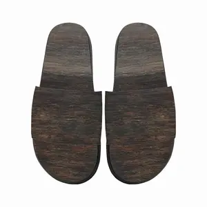 Men Rustic Wood Slip On Slippers