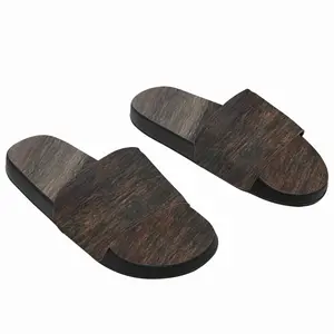 Men Rustic Wood Slip On Slippers