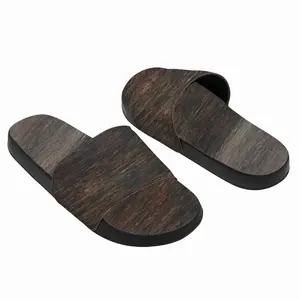 Men Rustic Wood Slip On Slippers