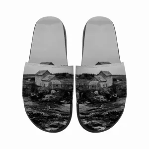 Men Black & White Westerdale Mill Slip On Slippers