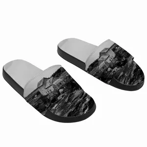 Men Black & White Westerdale Mill Slip On Slippers