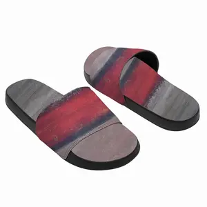 Men Red Divide Slip On Slippers