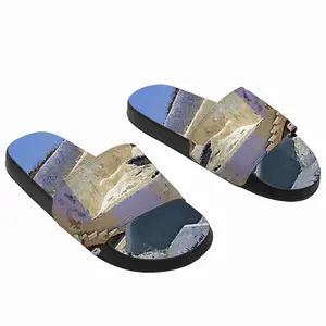 Men Santorini House And Cliffs In Oia Slip On Slippers