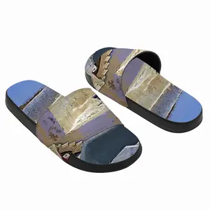 Men Santorini House And Cliffs In Oia Slip On Slippers