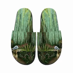 Men Adam Is Waiting For His Eva 2Prints Gift Nude Fast Food Interior Decor Design Nature Paradises Slip On Slippers