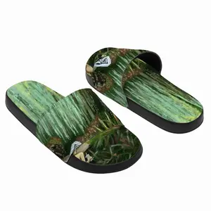 Men Adam Is Waiting For His Eva 2Prints Gift Nude Fast Food Interior Decor Design Nature Paradises Slip On Slippers