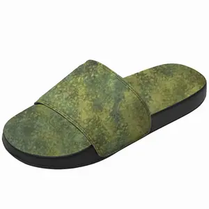 Men Hammered Green Slip On Slippers