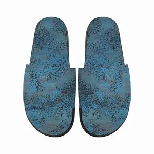 Men Design In Blue Slip On Slippers