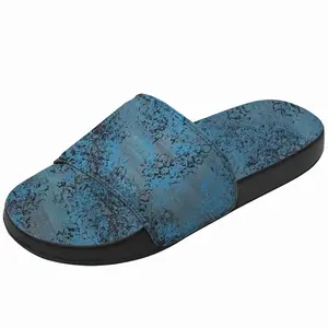 Men Design In Blue Slip On Slippers