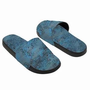 Men Design In Blue Slip On Slippers