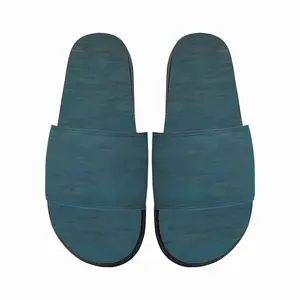 Men Aqua Blue Slip On Slippers