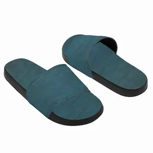 Men Aqua Blue Slip On Slippers