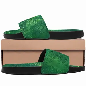 Men Shades Of Green Slip On Slippers