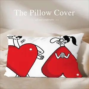 Love Shapes Polyester Pillow (Rectangle, Multi-Size)