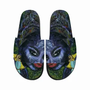 Men Blue Flame Slip On Slippers