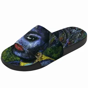 Men Blue Flame Slip On Slippers