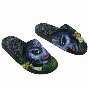 Men Blue Flame Slip On Slippers