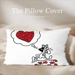 Love Puzzle Polyester Pillow (Rectangle, Multi-Size)