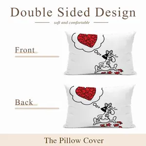 Love Puzzle Polyester Pillow (Rectangle, Multi-Size)