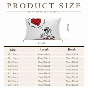 Love Puzzle Polyester Pillow (Rectangle, Multi-Size)