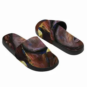 Men Fire Flame Slip On Slippers