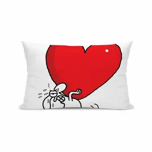 Heavy Love Polyester Pillow (Rectangle, Multi-Size)