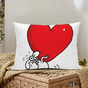 Heavy Love Polyester Pillow (Rectangle, Multi-Size)