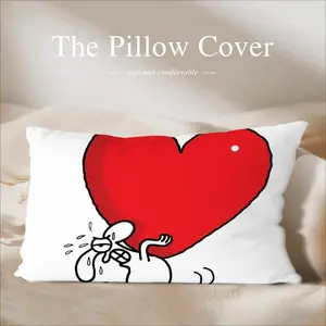 Heavy Love Polyester Pillow (Rectangle, Multi-Size)