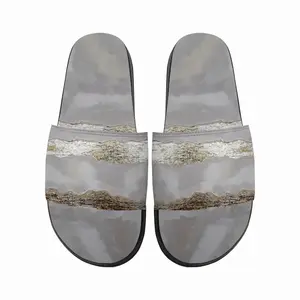 Men Gold Waves Slip On Slippers