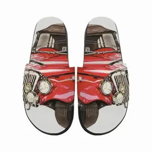 Men Lady In Red Slip On Slippers