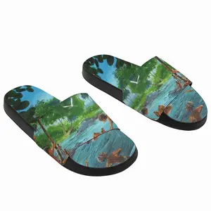 Men Frolicking On A Break Slip On Slippers