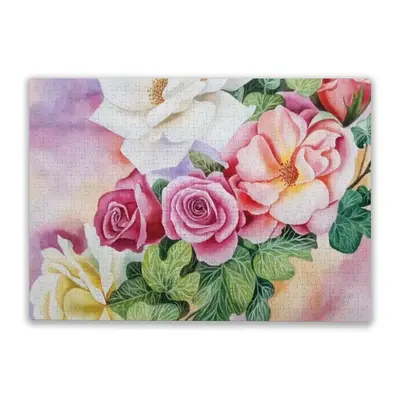 Roses In The Garden Jigsaw Puzzle (Multi-Size, Horizontal)